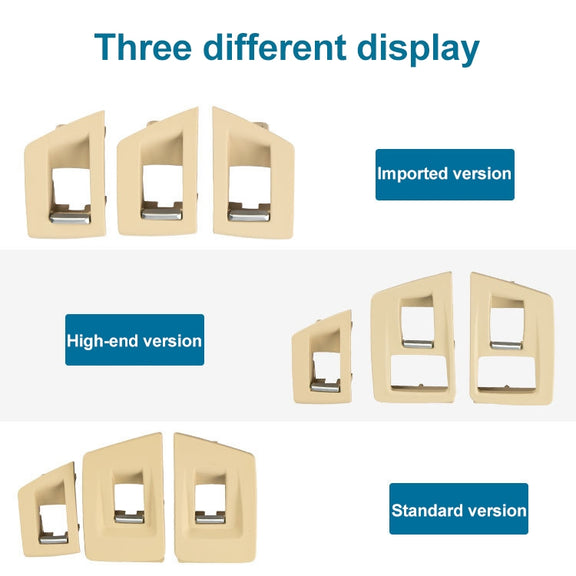 Car Imported Version Inside Doors Handle Pull Trim Cover 5141 7225 873 for BMW F10 F18, Left Driving (Wine Red)