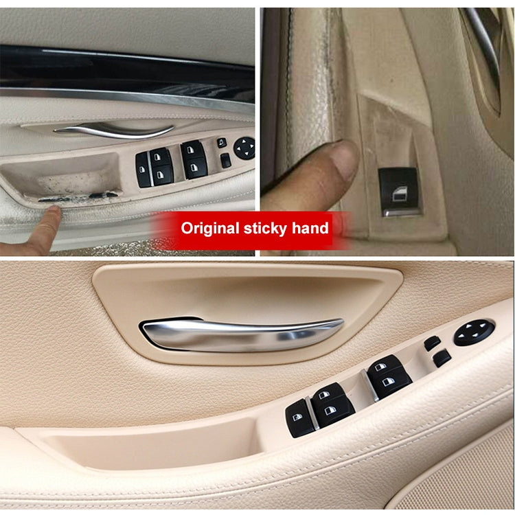 Car Imported Version Inside Doors Handle Pull Trim Cover 5141 7225 873 for BMW F10 F18, Left Driving (Beige) - Door Handles by PMC TechLife | Online Shopping South Africa | PMC TechLife | Buy Now Pay Later Mobicred
