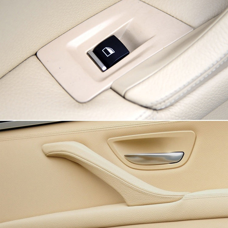 Car Imported Version Inside Doors Handle Pull Trim Cover 5141 7225 873 for BMW F10 F18, Left Driving (Dark Coffee)