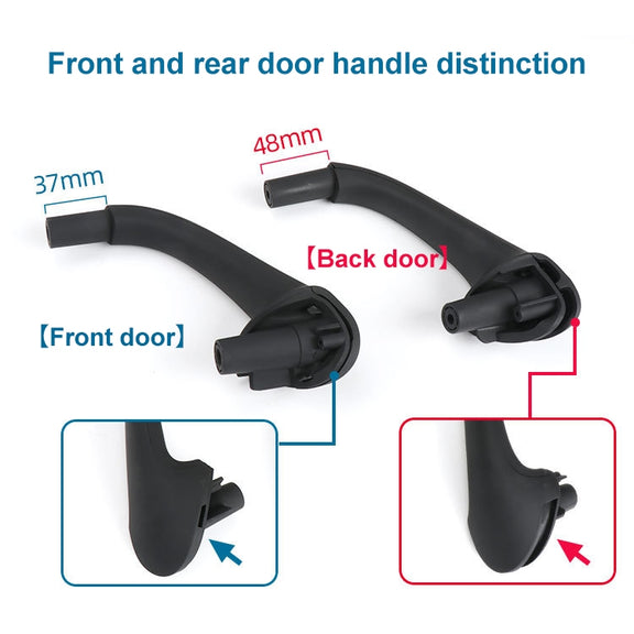 Car Front Right Inside Doors Handle Pull Trim Cover for Mercedes-Benz C-class W203 -2007, Left Driving (Beige)
