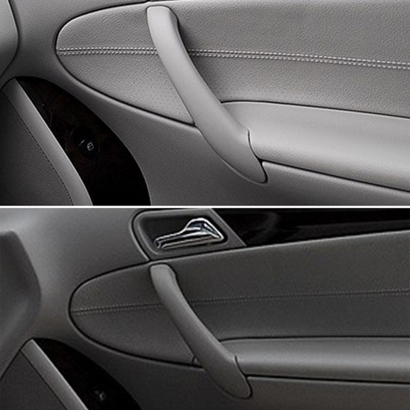 Car Front Right Inside Doors Handle Pull Trim Cover for Mercedes-Benz C-class W203 -2007, Left Driving (Beige)