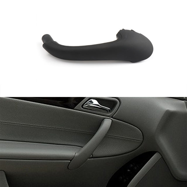 Car Front Left Inside Doors Handle Pull Trim Cover for Mercedes-Benz C-class W203 -2007, Left and Right Driving(Black)