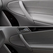 Car Front Left Inside Doors Handle Pull Trim Cover for Mercedes-Benz C-class W203 -2007, Left and Right Driving(Beige)