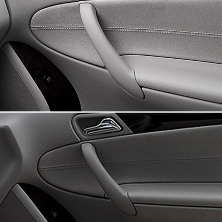 Car Front Left Inside Doors Handle Pull Trim Cover for Mercedes-Benz C-class W203 -2007, Left and Right Driving(Beige)