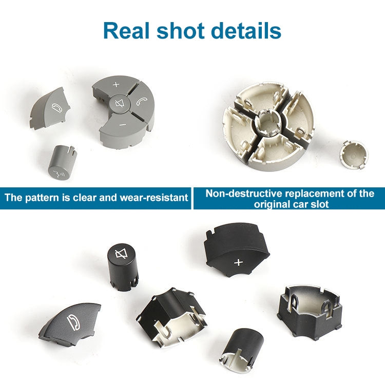 Car Left Side Steering Wheel Switch Buttons Panel for Mercedes-Benz W204 2007-2014, Left Driving(Brown) - Car Switches by PMC TechLife | Online Shopping South Africa | PMC TechLife