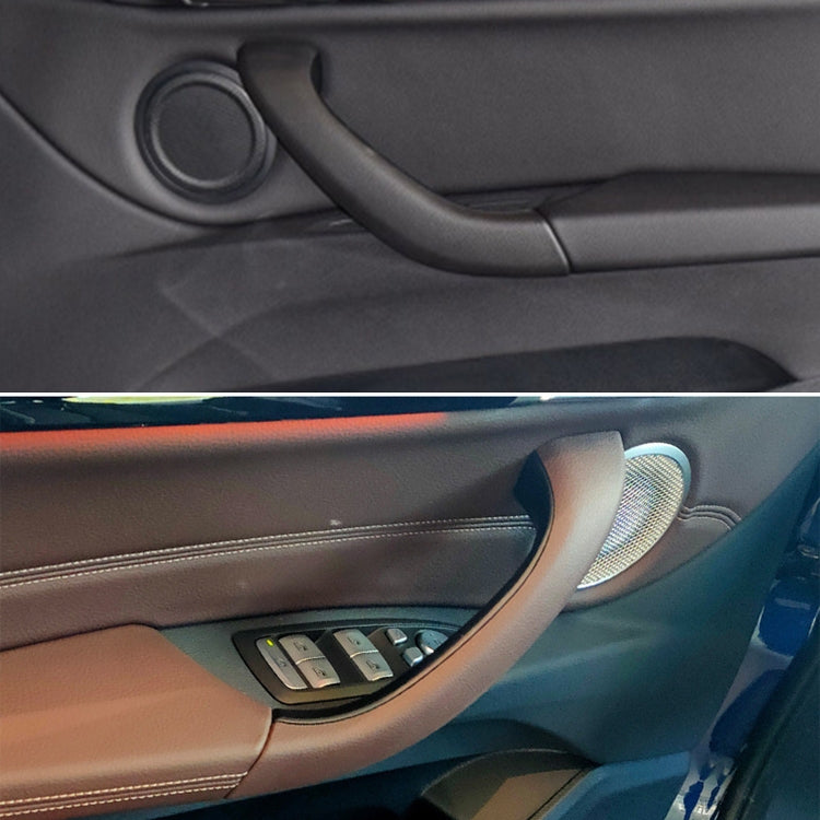 Car Right Side Inside Doors Handle Pull Trim Cover 51417417513 for BMW X1 2016-, Left Driving(Beige)
