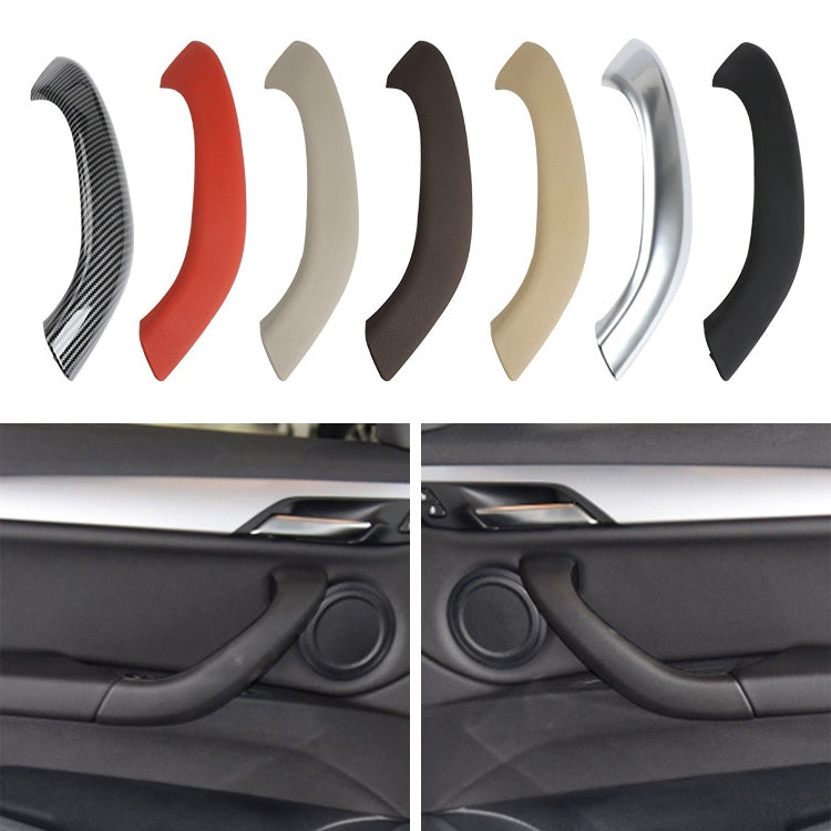 Car Left Side Inside Doors Handle Pull Trim Cover 51417417513 for BMW X1 2016-, Left Driving (Beige White) - Door Handles by PMC TechLife | Online Shopping South Africa | PMC TechLife | Buy Now Pay Later Mobicred
