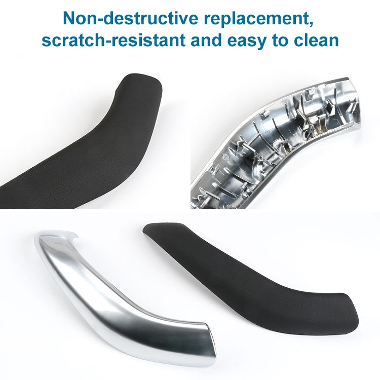 Car Left Side Inside Doors Handle Pull Trim Cover 51417417513 for BMW X1 2016-, Left Driving (Beige White) - Door Handles by PMC TechLife | Online Shopping South Africa | PMC TechLife | Buy Now Pay Later Mobicred