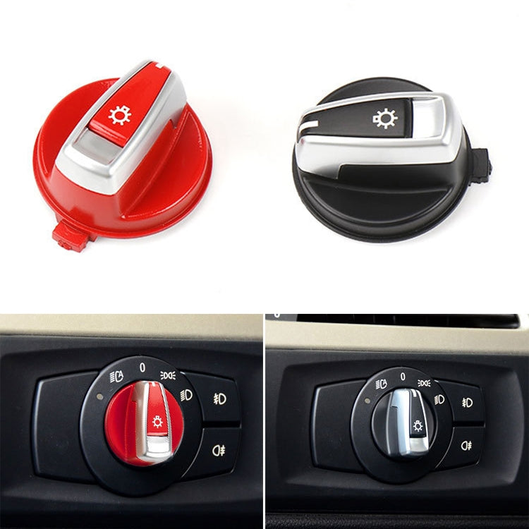 Car Headlight Switch Button Knob Cover Trim 6131 6932 796 for BMW X1 2009-2015, Left Driving(Red) - Car Switches by PMC TechLife | Online Shopping South Africa | PMC TechLife | Buy Now Pay Later Mobicred