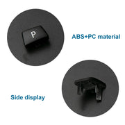 Car Gear Lever Auto Parking Button Letter P Cap for BMW 5 Series 2002-2010, Left Driving(Red)