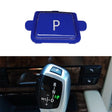 Car Gear Lever Auto Parking Button Letter P Cap for BMW X5 X6 2007-2013, Left Driving (Blue) - free shipping - PMC TechLife - Order now!