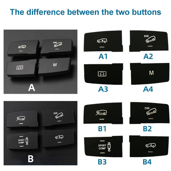 Car Model A1 Downhill Auxiliary Switch Shift Button for Mercedes-Benz GL GLE Class W166, Left Driving