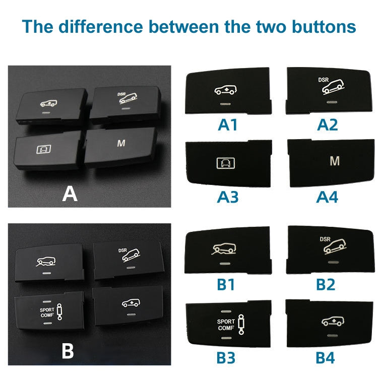 Car Model A4 Downhill Auxiliary Switch Shift Button for Mercedes-Benz GL GLE Class W166, Left Driving - Car Switches by PMC TechLife | Online Shopping South Africa | PMC TechLife | Buy Now Pay Later Mobicred