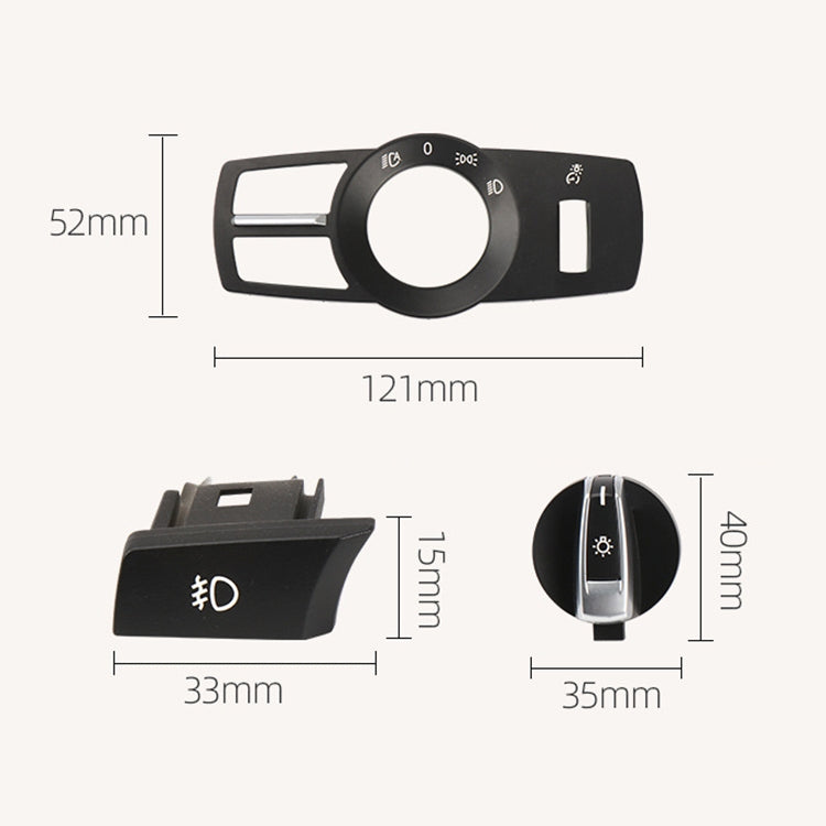 Car Headlight Switch Panel for BMW 5 Series 2010-2017, Left Driving Standard Version - Car Light Accessories by PMC TechLife | Online Shopping South Africa | PMC TechLife | Buy Now Pay Later Mobicred