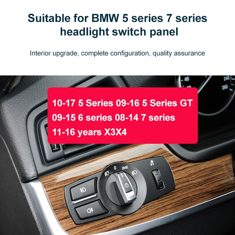 Car Headlight Switch Panel for BMW 5 Series 2010-2017, Left Driving Standard Version - Car Light Accessories by PMC TechLife | Online Shopping South Africa | PMC TechLife | Buy Now Pay Later Mobicred