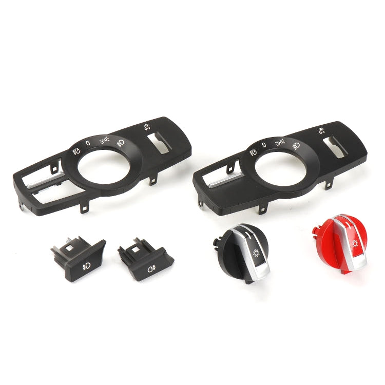 Car Headlight  Switch Button Knob for BMW 5 Series 2010-2017, Left Driving (Black)