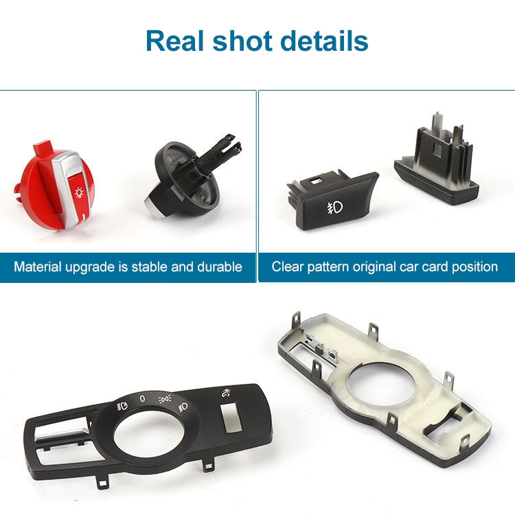 Car Headlight  Switch Button Knob for BMW 5 Series 2010-2017, Left Driving (Black) - Car Light Accessories by PMC TechLife | Online Shopping South Africa | PMC TechLife | Buy Now Pay Later Mobicred