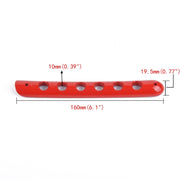 5 PCS Auto Handle Cover Door Aluminum Grab Handle Cover for Jeep Wrangler JK 4-Door 2007 -2017(Red)