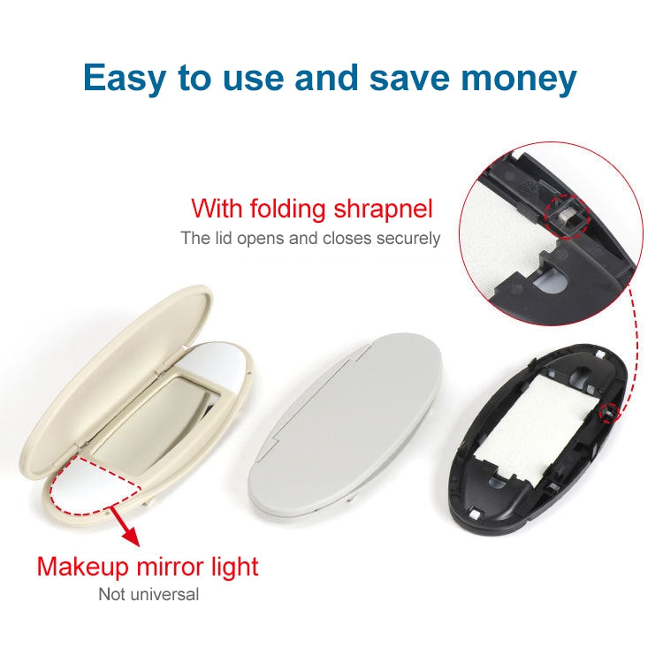 Car Sunshade Makeup Mirror Sun Visor for BMW mini R50R56, Left Driving (Grey) - Sunglasses & Glasses Clips by PMC TechLife | Online Shopping South Africa | PMC TechLife | Buy Now Pay Later Mobicred