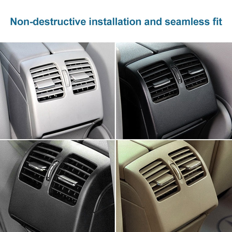 Car Rear Air Conditioner Air Outlet Panel for Mercedes-Benz W204 2007-2014, Left Driving (Beige)