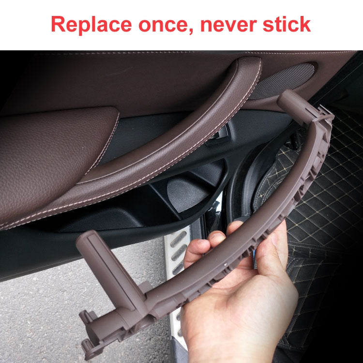 Car Right Side Inside Doors Handle Pull Trim Cover for BMW X5 / X6, Left Driving (Orange)