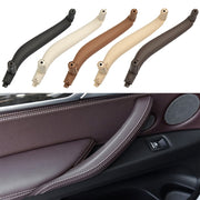 Car Left Side Inside Doors Handle Pull Trim Cover for BMW X5 / X6, Left Driving (Dark Coffee)