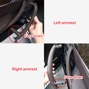 Car Left Side Inside Doors Handle Pull Trim Cover for BMW X5 / X6, Left Driving (Dark Coffee)