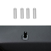 4 in 1 Car Door Latch Pin Door Screw Knob Cap Cover Trim for BMW F10, Left Driving (Silver)
