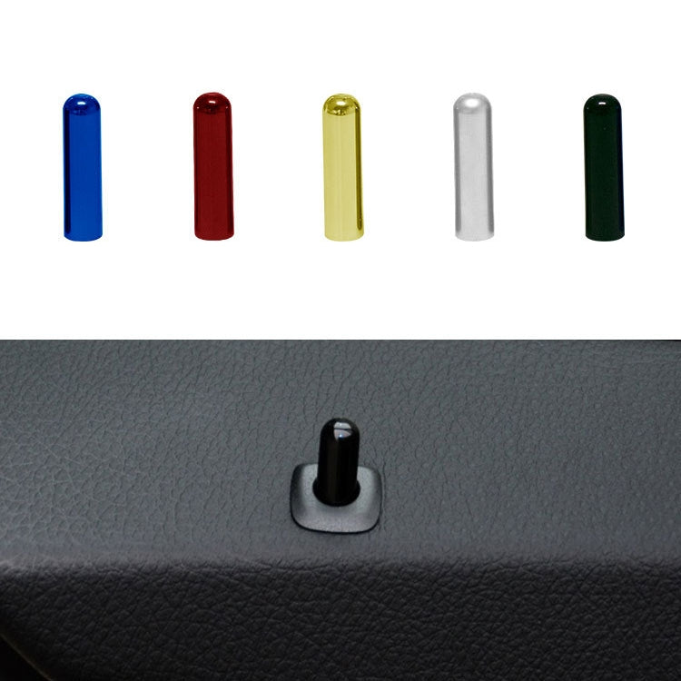 4 in 1 Car Door Latch Pin Door Screw Knob Cap Cover Trim for BMW F10, Left Driving (Silver)