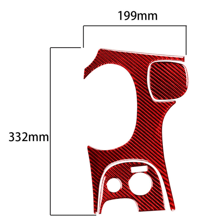 3 in 1 Carbon Fiber Car Gear Panel Sticker Kits B for Chevrolet Corvette C5 1998-2004, Left Drive (Red) - Car Interior Mouldings by PMC TechLife | Online Shopping South Africa | PMC TechLife | Buy Now Pay Later Mobicred