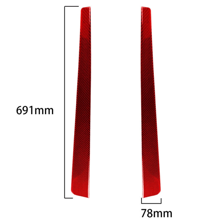 2 in 1 Car Carbon Fiber Threshold Sticker for Chevrolet Corvette C5 1998-2004, Left Drive(Red) - Car Interior Mouldings by PMC TechLife | Online Shopping South Africa | PMC TechLife | Buy Now Pay Later Mobicred