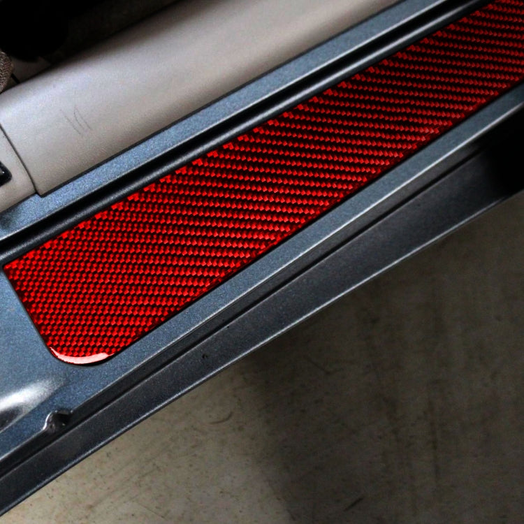 2 in 1 Car Carbon Fiber Threshold Sticker for Chevrolet Corvette C5 1998-2004, Left Drive(Red) - Car Interior Mouldings by PMC TechLife | Online Shopping South Africa | PMC TechLife | Buy Now Pay Later Mobicred