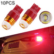 10pcs T20 3157 DC12V / 0.24W / 0.02A / 60LM Car LED Brake Light, Shell Random Color Delivery (Red Light) - Brake Lights by PMC TechLife | Online Shopping South Africa | PMC TechLife | Buy Now Pay Later Mobicred