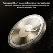 MOMAX MoVe Universal Transparent Magnetic Air Outlet Car Holder (Gold)