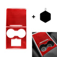 For Tesla Model 3 2017-2022 / Model Y 2000- Car Carbon Fiber Central Control Decorative Sticker (Red) - Car Interior Mouldings by PMC TechLife | Online Shopping South Africa | PMC TechLife | Buy Now Pay Later Mobicred