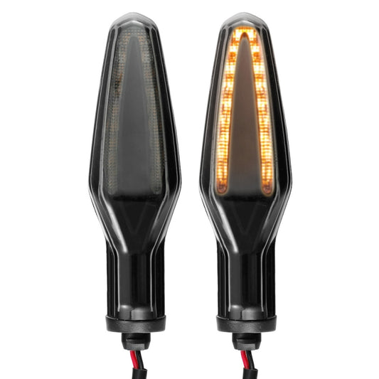2pcs KC062 For BMW R1200 Motorcycle 18LEDs Turn Signal Light(Transparent Black) - Turn Signal by PMC Jewellery | Online Shopping South Africa | PMC Jewellery | Buy Now Pay Later Mobicred