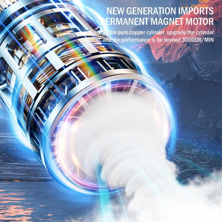 7.4V Wired Portable Car Tire Air Pump - Inflatable Pump by PMC TechLife | Online Shopping South Africa | PMC TechLife