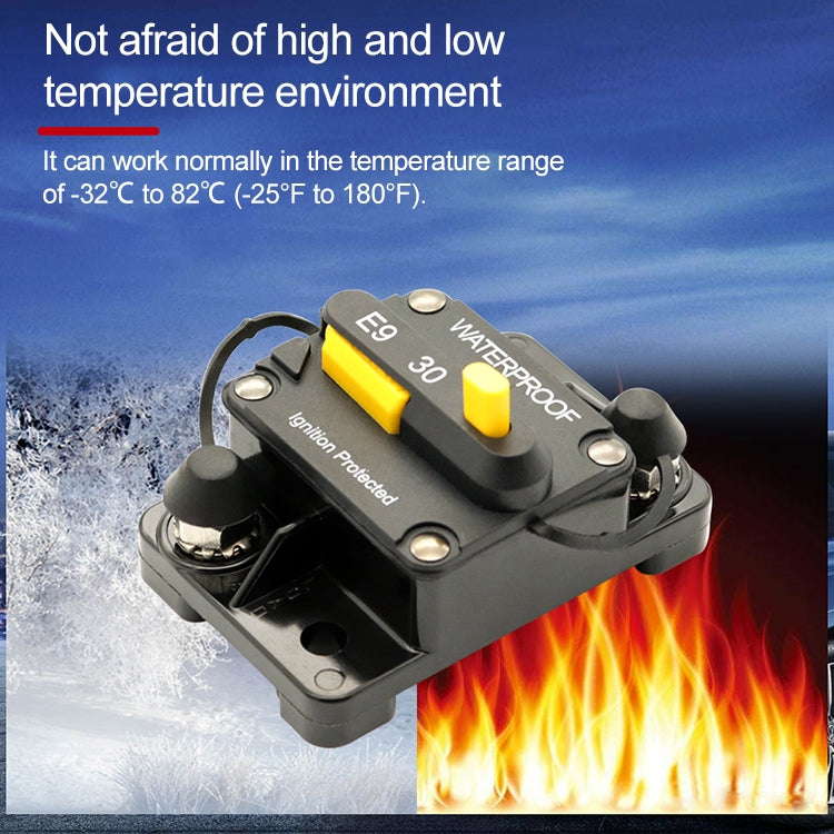 Off-road Vehicle / Automatic 30A Manual Circuit Breaker Overcurrent Protector - Engine Fittings by PMC TechLife | Online Shopping South Africa | PMC TechLife | Buy Now Pay Later Mobicred