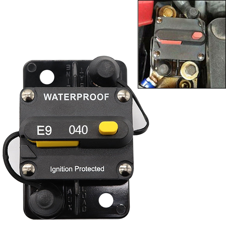 Off-road Vehicle / Automatic 40A Manual Circuit Breaker Overcurrent Protector - Engine Fittings by PMC TechLife | Online Shopping South Africa | PMC TechLife | Buy Now Pay Later Mobicred