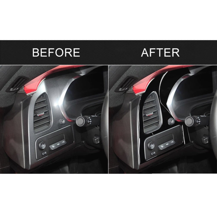 For Chevrolet Corvette C7 2014-2019 Car Left + Middle Air Outlet Panel Decorative Sticker, Left Drive - Car Interior Mouldings by PMC TechLife | Online Shopping South Africa | PMC TechLife | Buy Now Pay Later Mobicred