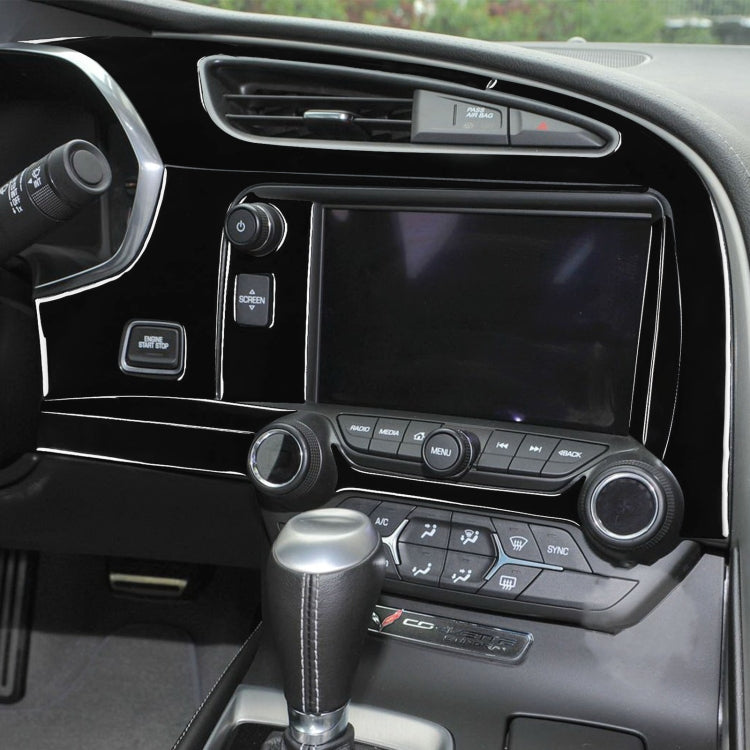 For Chevrolet Corvette C7 2014-2019 Car Air Outlet + Navigation Panel Decorative Sticker, Left Drive - Car Interior Mouldings by PMC TechLife | Online Shopping South Africa | PMC TechLife | Buy Now Pay Later Mobicred