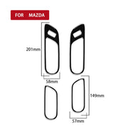 For Mazda 3 Axela 2010-2013 4 in 1 Car Door Handle Decorative Sticker, Left and Right Drive Universal