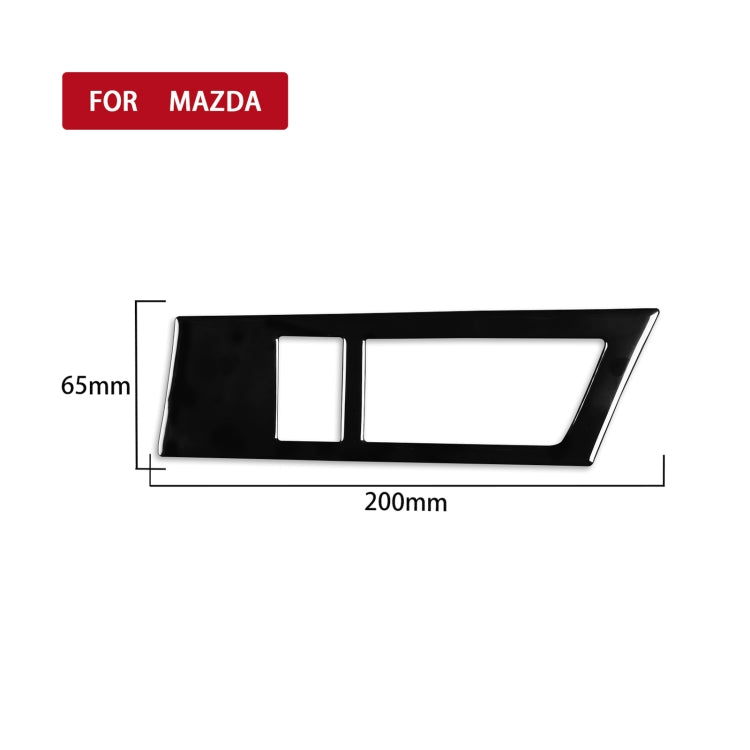 For Mazda 3 Axela 2010-2013 Car Headlight Switch Panel Decorative Sticker, Right Drive - Car Interior Mouldings by PMC TechLife | Online Shopping South Africa | PMC TechLife | Buy Now Pay Later Mobicred