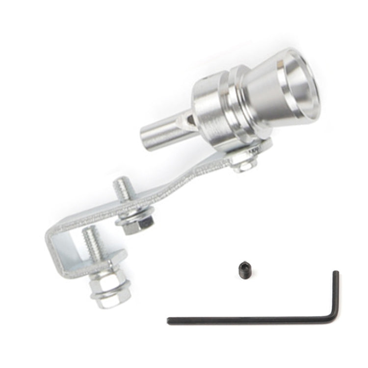 Universal Aluminum Turbo Sound Exhaust Muffler Pipe Whistle Car / Motorcycle Simulator Whistler, Size: M, Outside Diameter: 23mm(Silver) - Exhaust Pipes by PMC TechLife | Online Shopping South Africa | PMC TechLife | Buy Now Pay Later Mobicred