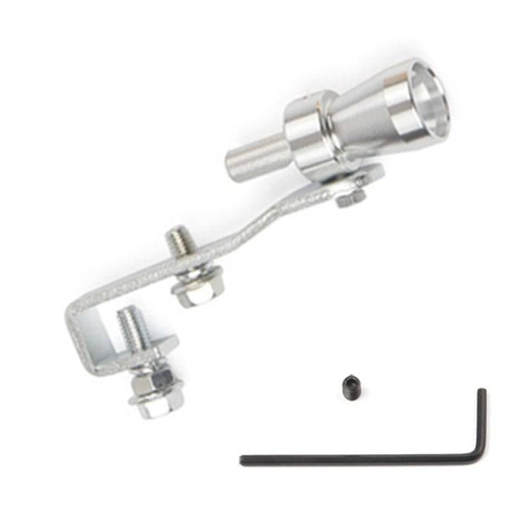 Universal Aluminum Turbo Sound Exhaust Muffler Pipe Whistle Car / Motorcycle Simulator Whistler, Size: S, Outside Diameter: 20mm(Silver) - free shipping - PMC TechLife - Order now!