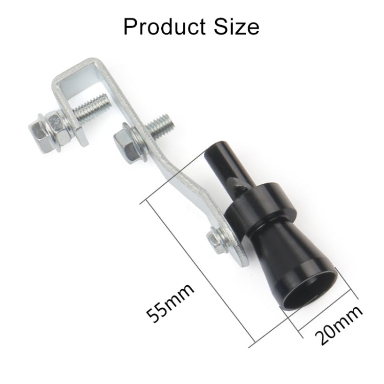 Universal Aluminum Turbo Sound Exhaust Muffler Pipe Whistle Car / Motorcycle Simulator Whistler, Size: S, Outside Diameter: 20mm(Silver) - free shipping - PMC TechLife - Order now!