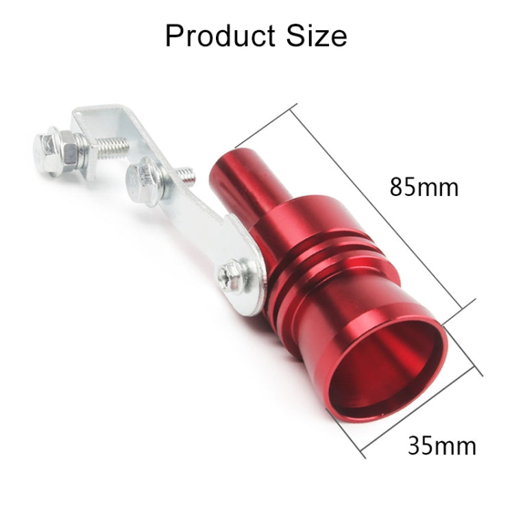 Universal Aluminum Turbo Sound Exhaust Muffler Pipe Whistle Car / Motorcycle Simulator Whistler, Size: XL, Outside Diameter: 35mm(Blue) - Exhaust Pipes by PMC TechLife | Online Shopping South Africa | PMC TechLife | Buy Now Pay Later Mobicred