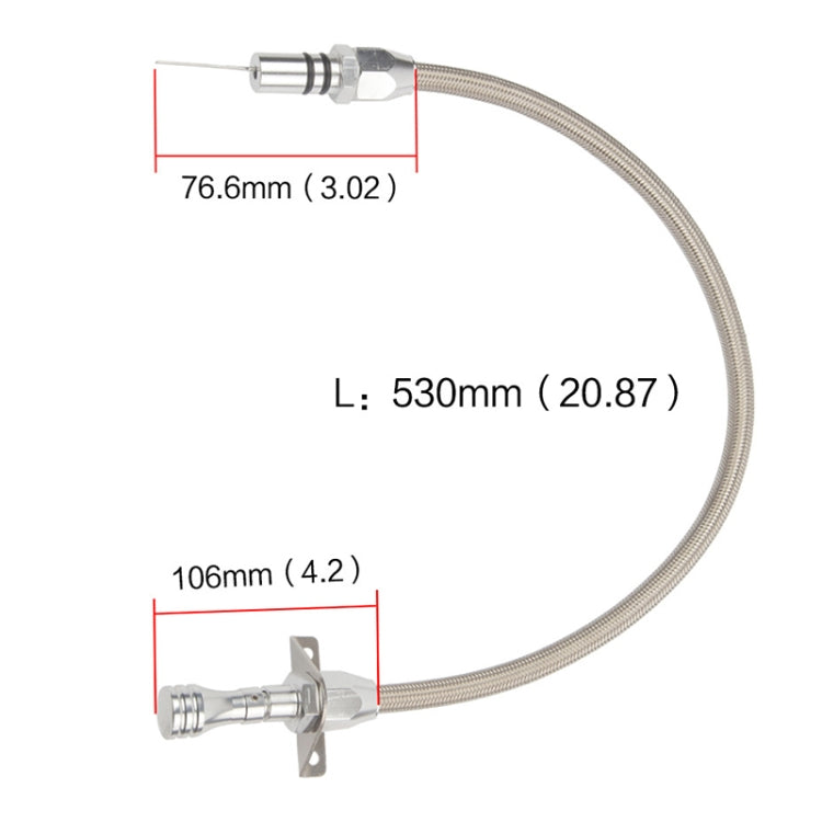 Car Flexible Stainless Transmission Gearbox Oil Dipstick 530mm Oil Measuring Rod for Chevrolet(Red) - Inspection Tools by PMC TechLife | Online Shopping South Africa | PMC TechLife | Buy Now Pay Later Mobicred