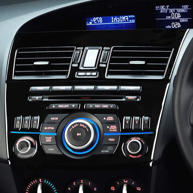 For Mazda 3 Axela 2010-2013 4 in 1 Car Central Control Radio Set A Decorative Sticker, Right Drive - Car Interior Mouldings by PMC TechLife | Online Shopping South Africa | PMC TechLife | Buy Now Pay Later Mobicred