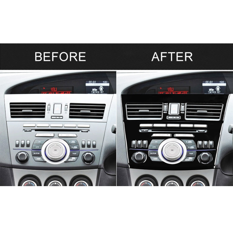 For Mazda 3 Axela 2010-2013 4 in 1 Car Central Control Radio Set A Decorative Sticker, Right Drive - Car Interior Mouldings by PMC TechLife | Online Shopping South Africa | PMC TechLife | Buy Now Pay Later Mobicred